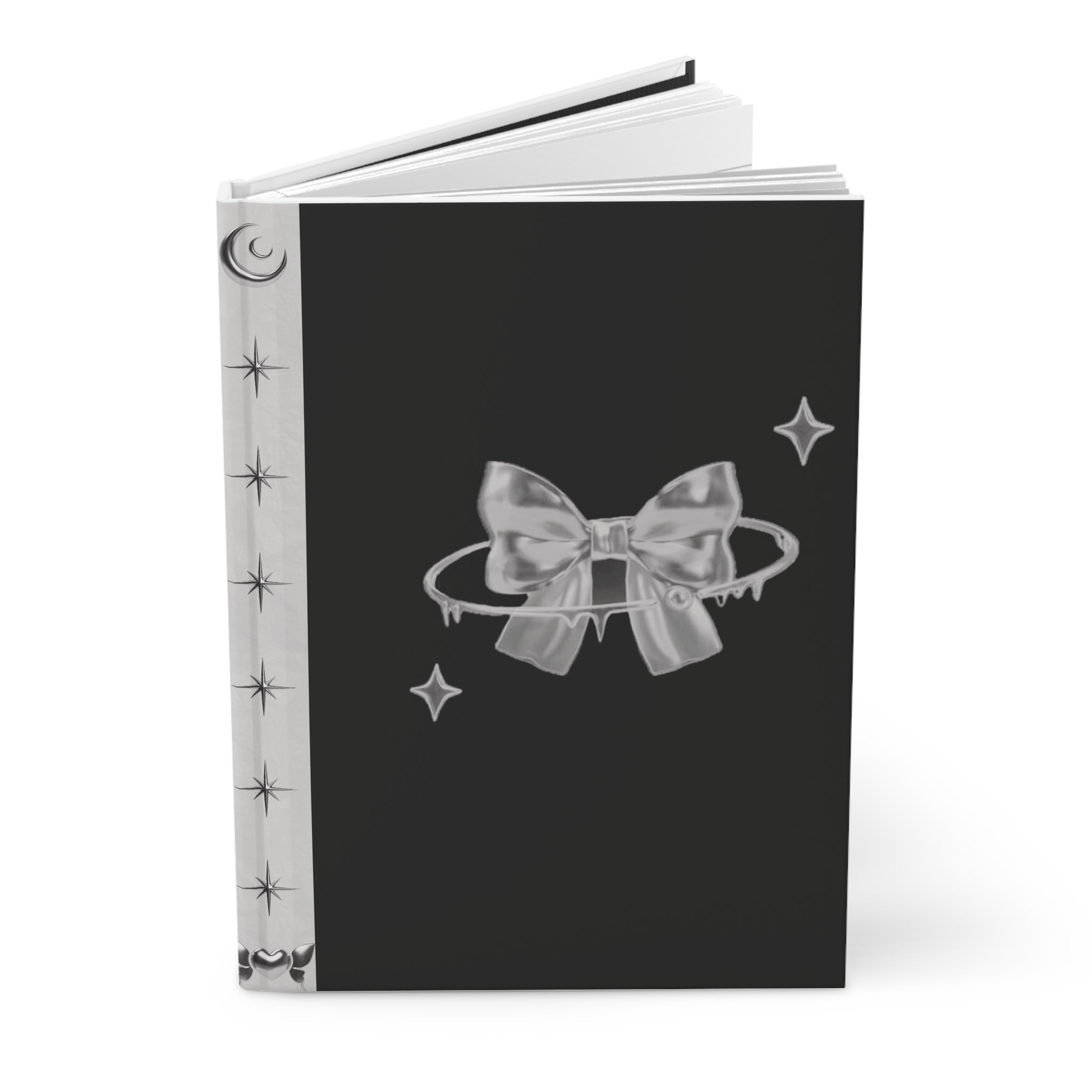 Metallic Chrome Bow notebook