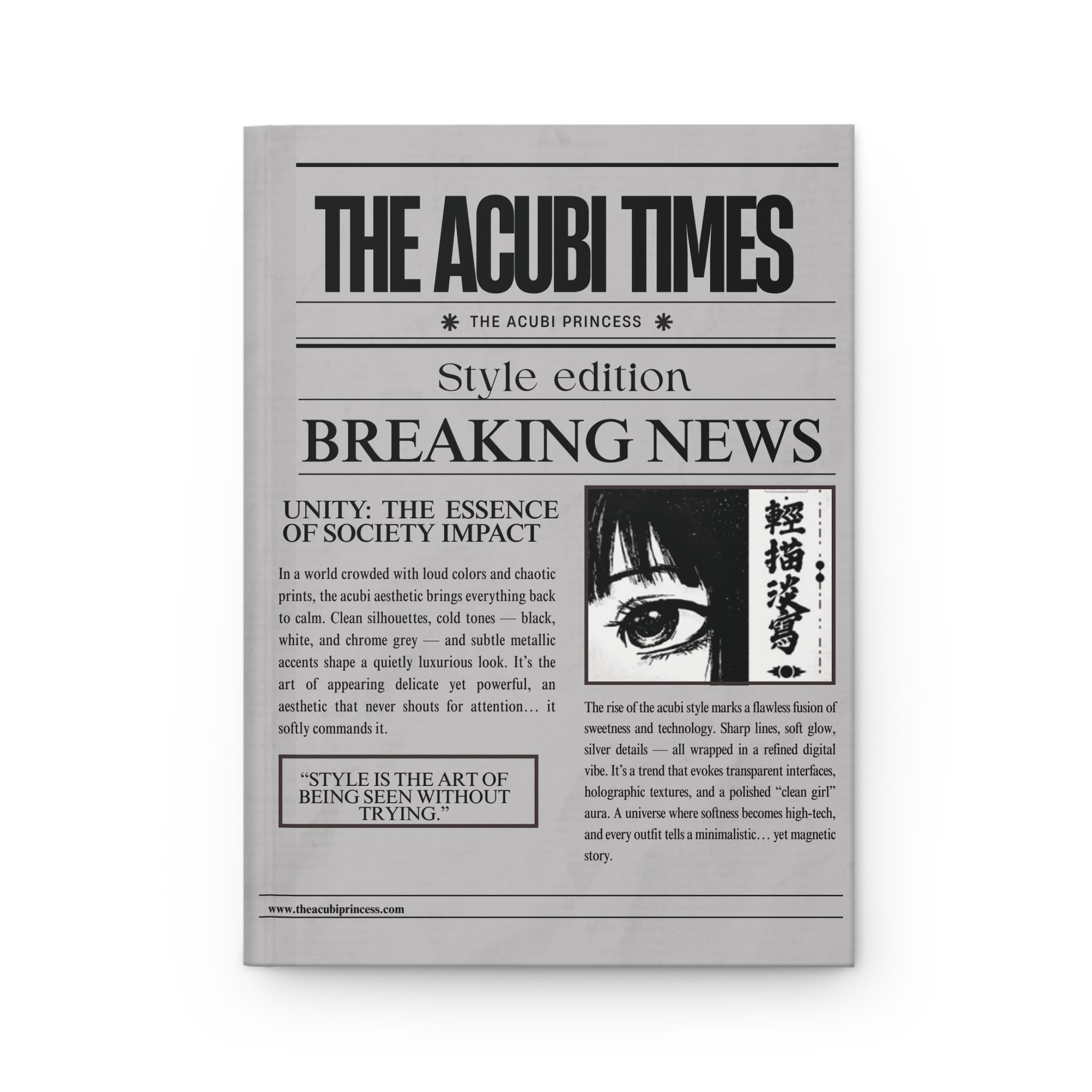 Acubi Newspaper-Inspired Journal